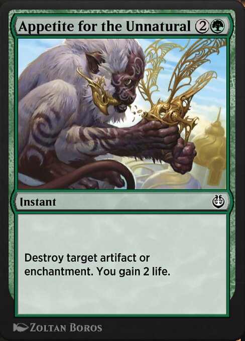 Appetite for the Unnatural — art by Zoltan Boros