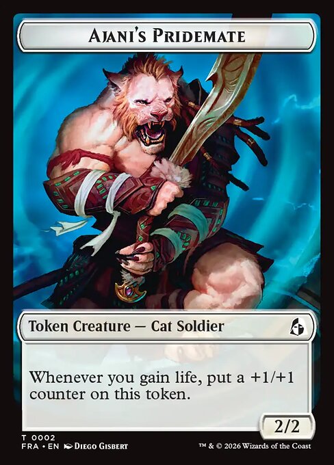 Ajani's Pridemate — art by Diego Gisbert