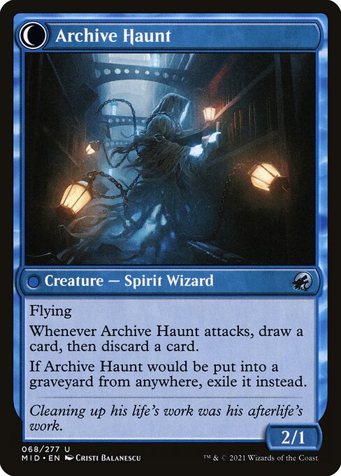 Overwhelmed Archivist // Archive Haunt — art by Cristi Balanescu