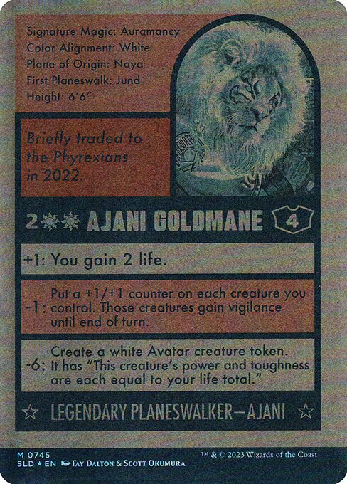 Ajani Goldmane // Ajani Goldmane — art by Scott Okumura