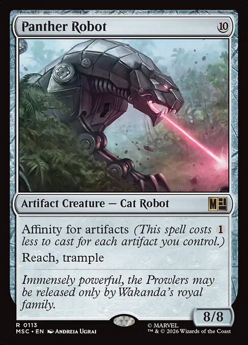 Panther Robot — art by Andreia Ugrai