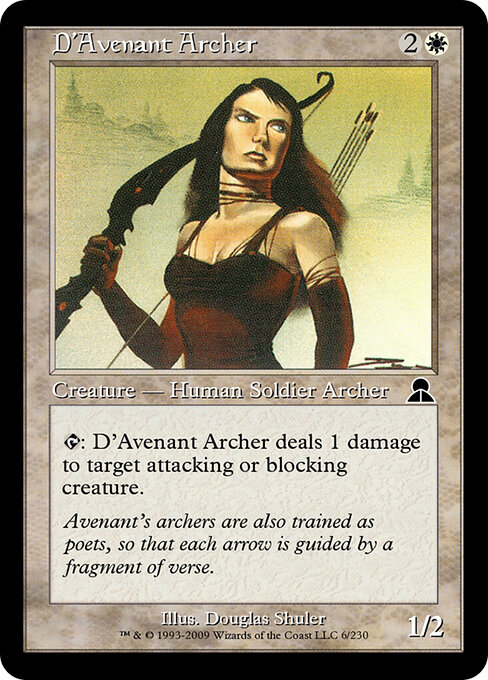 D'Avenant Archer — art by Douglas Shuler