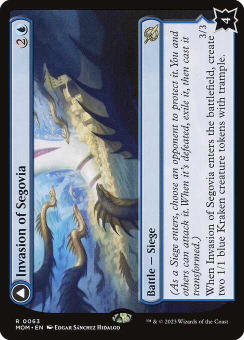 Invasion of Segovia // Caetus, Sea Tyrant of Segovia — art by Edgar Sánchez Hidalgo