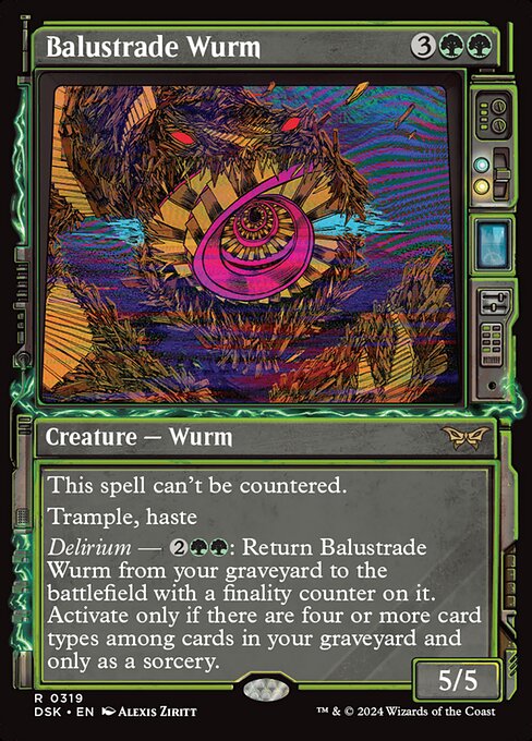 Balustrade Wurm — art by Alexis Ziritt