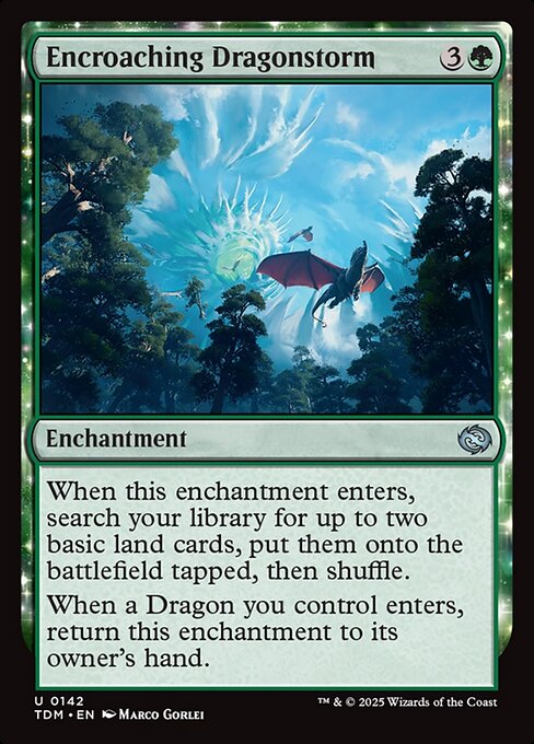 Encroaching Dragonstorm — art by Marco Gorlei
