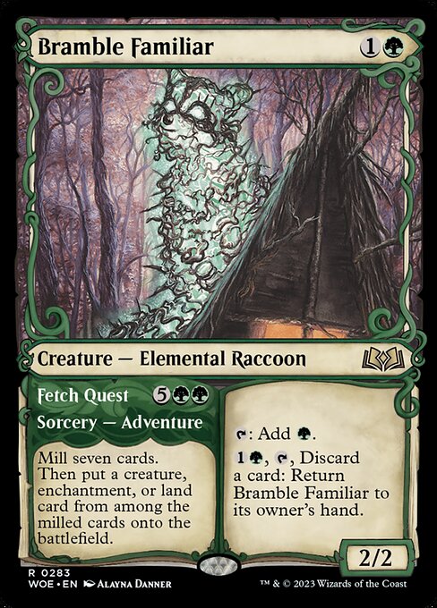 Bramble Familiar // Fetch Quest — art by Alayna Danner