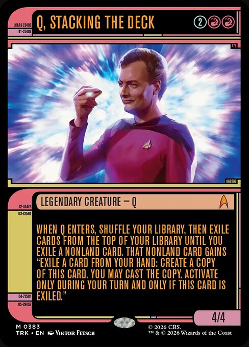 Q, Stacking the Deck — art by Viktor Fetsch