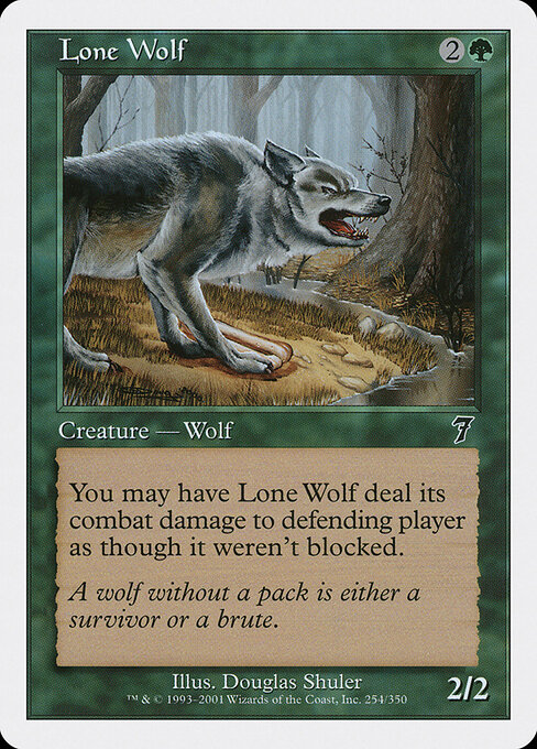 Lone Wolf — art by Douglas Shuler