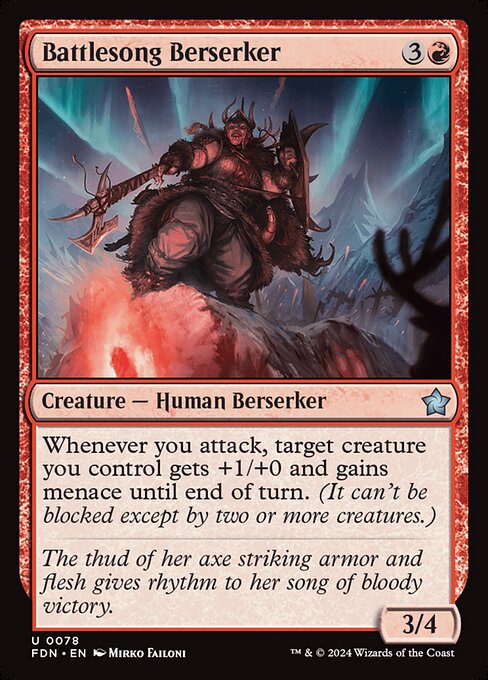 Battlesong Berserker — art by Mirko Failoni