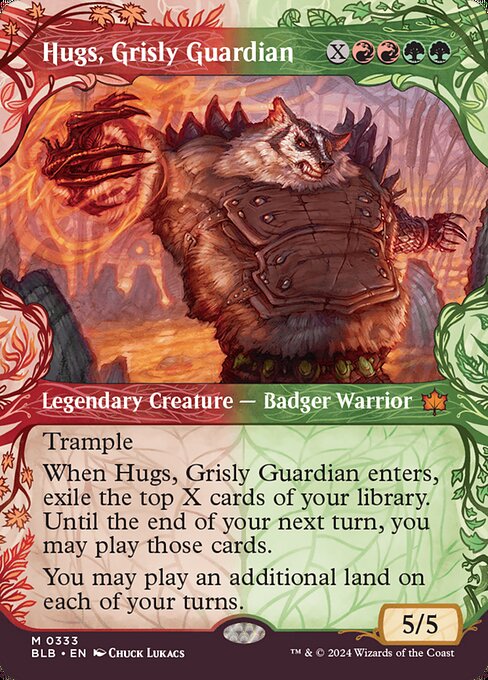 Hugs, Grisly Guardian — art by Chuck Lukacs