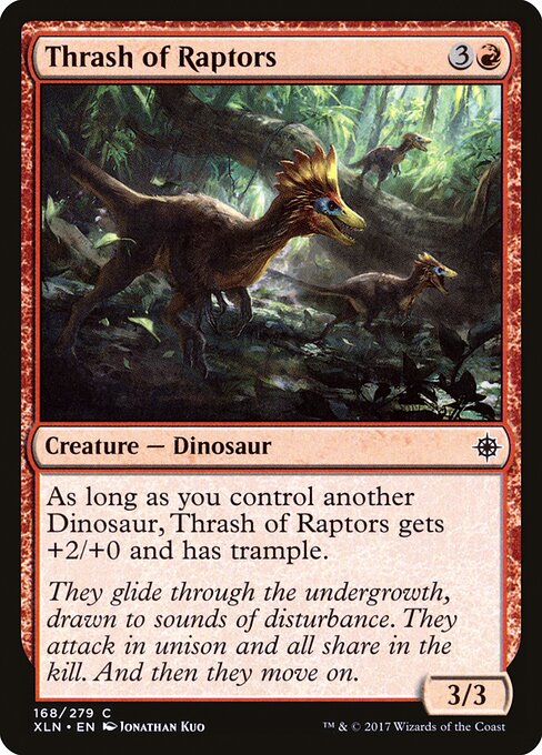 Thrash of Raptors — art by Jonathan Kuo
