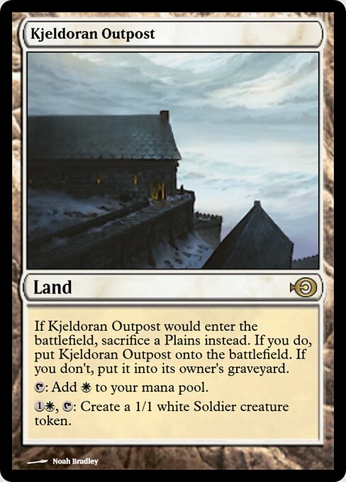 Kjeldoran Outpost — art by Noah Bradley
