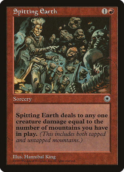 Spitting Earth — art by Hannibal King