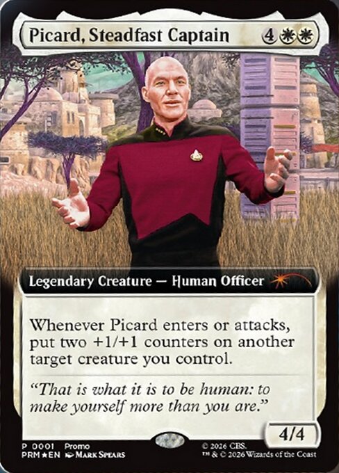 Picard, Steadfast Captain — art by Mark Spears
