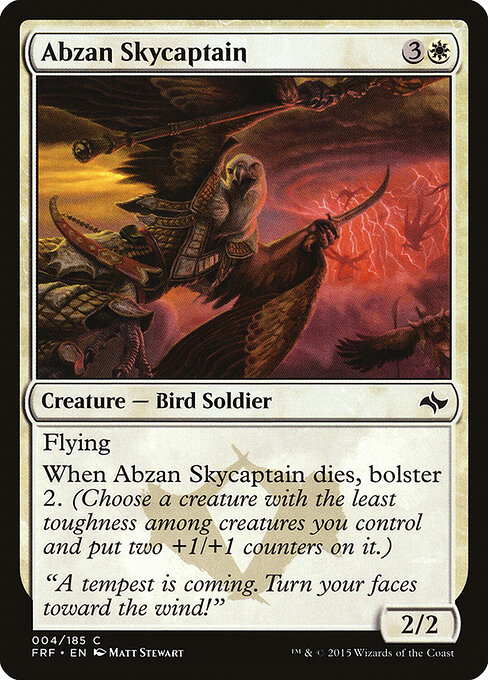 Abzan Skycaptain — art by Matt Stewart