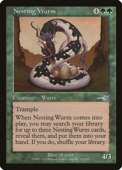 Nesting Wurm — art by rk post