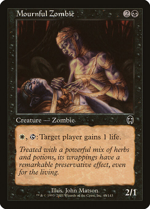 Mournful Zombie — art by John Matson
