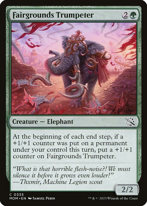 Fairgrounds Trumpeter — art by Samuel Perin