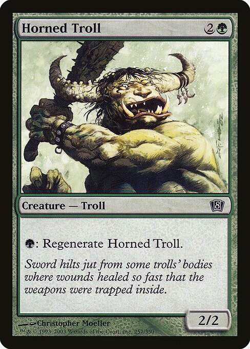 Horned Troll — art by Christopher Moeller