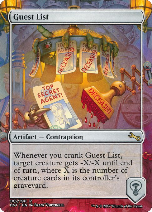 Guest List — art by Franz Vohwinkel