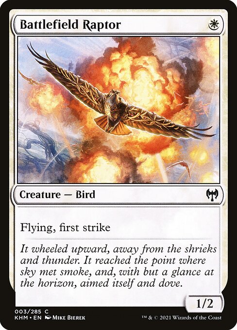 Battlefield Raptor — art by Mike Bierek
