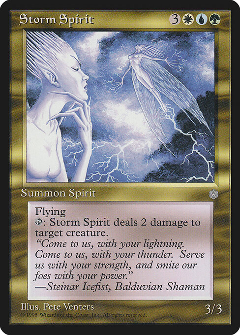 Storm Spirit — art by Pete Venters