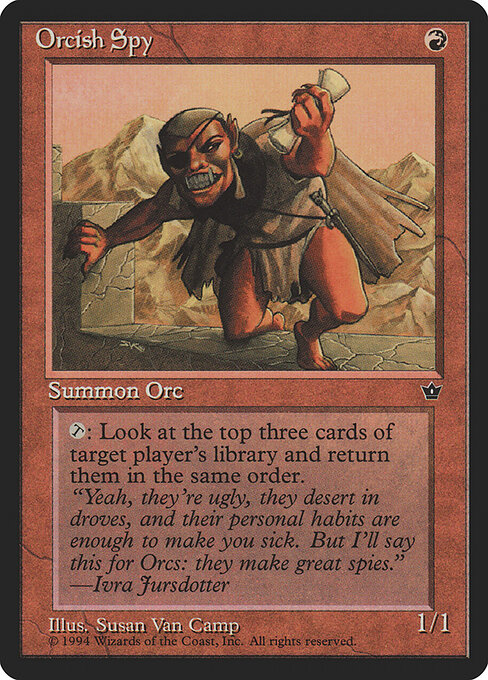 Orcish Spy — art by Susan Van Camp