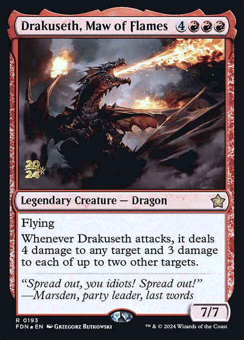 Drakuseth, Maw of Flames — art by Grzegorz Rutkowski