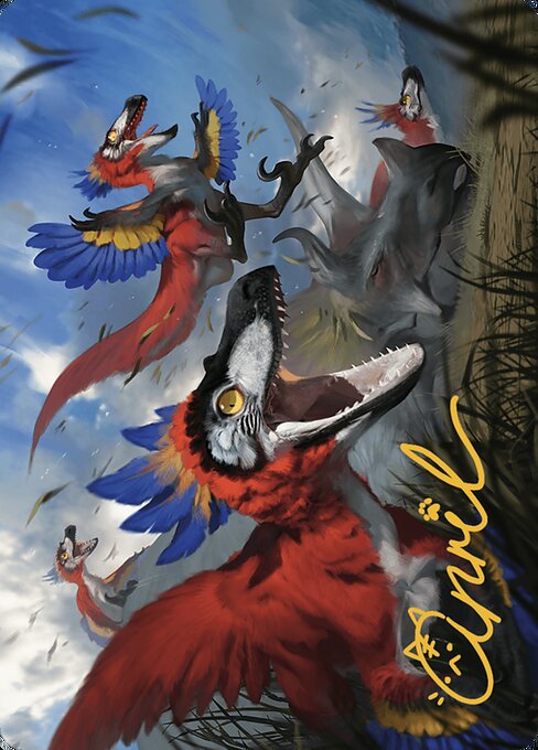 Wrathful Raptors // Wrathful Raptors — art by April Prime
