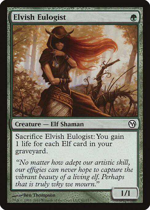 Elvish Eulogist — art by Ben Thompson