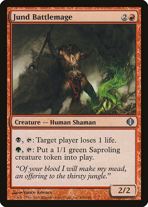 Jund Battlemage — art by Vance Kovacs