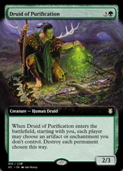 Druid of Purification — art by Jake Murray