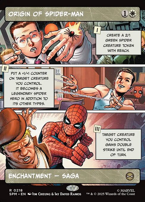 Origin of Spider-Man — art by Jim Cheung & Jay David Ramos