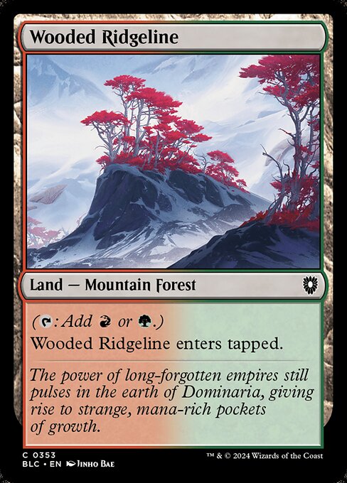 Wooded Ridgeline — art by Jinho Bae