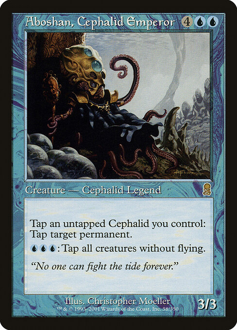 Aboshan, Cephalid Emperor — art by Christopher Moeller