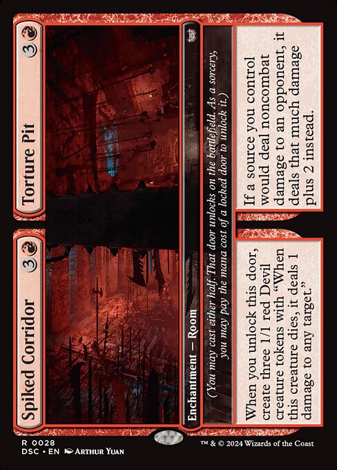 Spiked Corridor // Torture Pit — art by Arthur Yuan