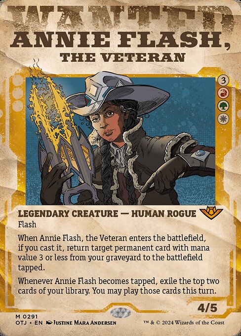 Annie Flash, the Veteran — art by Justine Mara Andersen