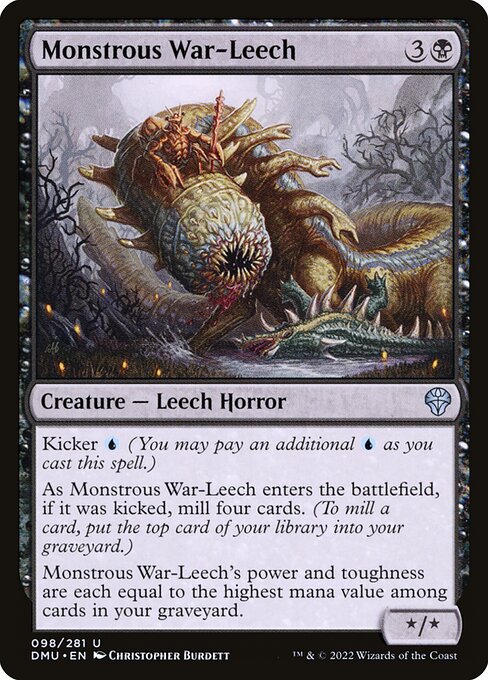 Monstrous War-Leech — art by Christopher Burdett