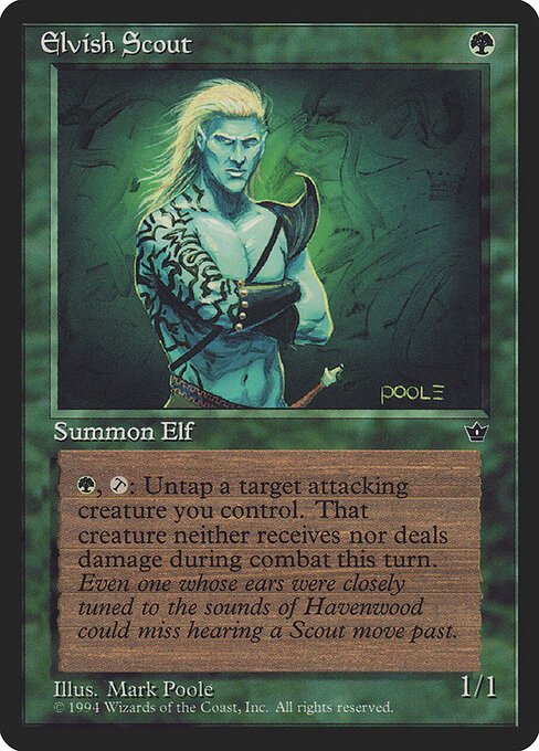 Elvish Scout — art by Mark Poole