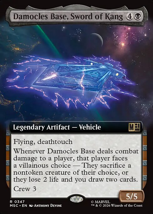 Damocles Base, Sword of Kang — art by Anthony Devine