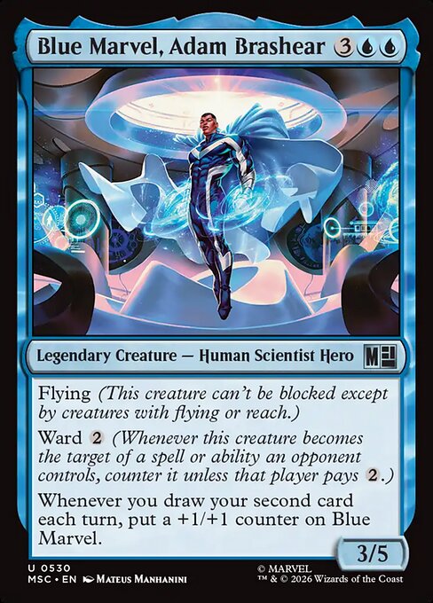 Blue Marvel, Adam Brashear — art by Mateus Manhanini
