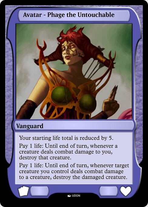 Phage the Untouchable Avatar — art by UDON