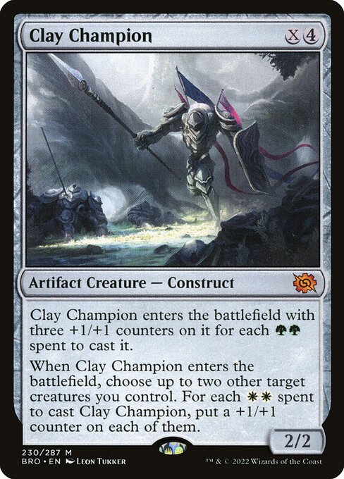 Clay Champion — art by Leon Tukker