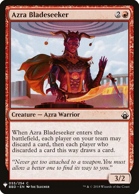 Azra Bladeseeker — art by Joe Slucher