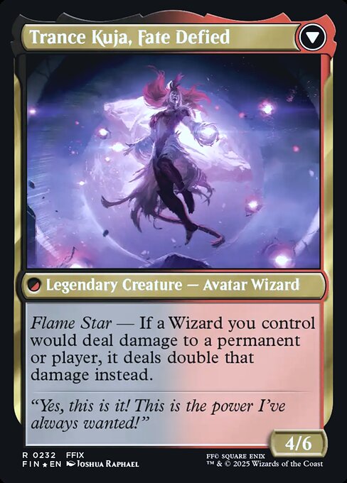 Kuja, Genome Sorcerer // Trance Kuja, Fate Defied — art by Joshua Raphael