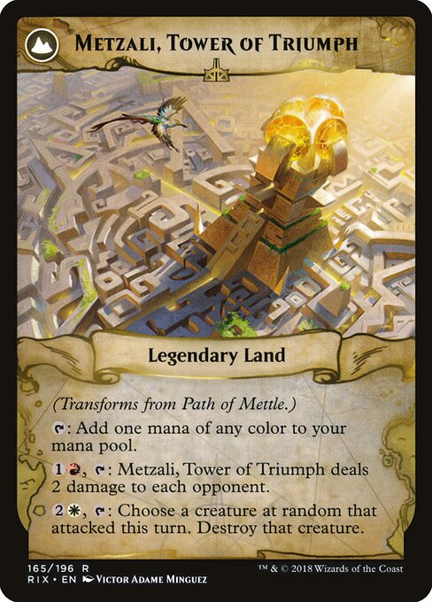 Path of Mettle // Metzali, Tower of Triumph — art by Victor Adame Minguez