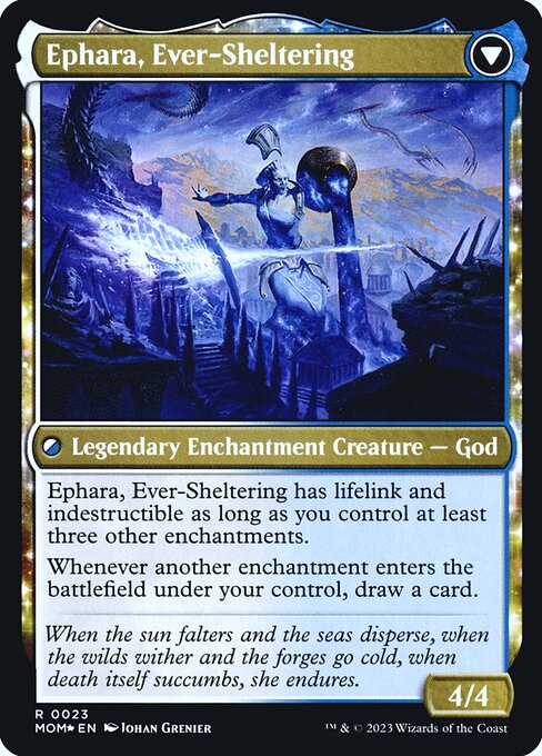 Invasion of Theros // Ephara, Ever-Sheltering — art by Johan Grenier