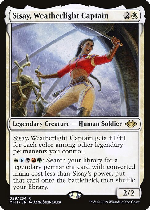 Sisay, Weatherlight Captain — art by Anna Steinbauer