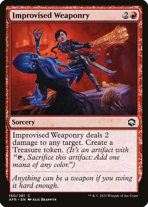 Improvised Weaponry — art by Alix Branwyn
