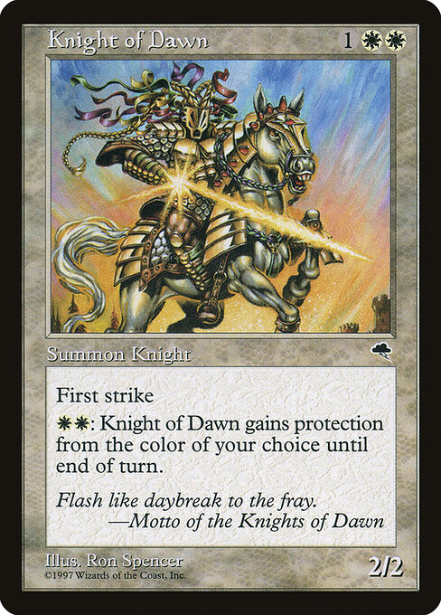 Knight of Dawn — art by Ron Spencer